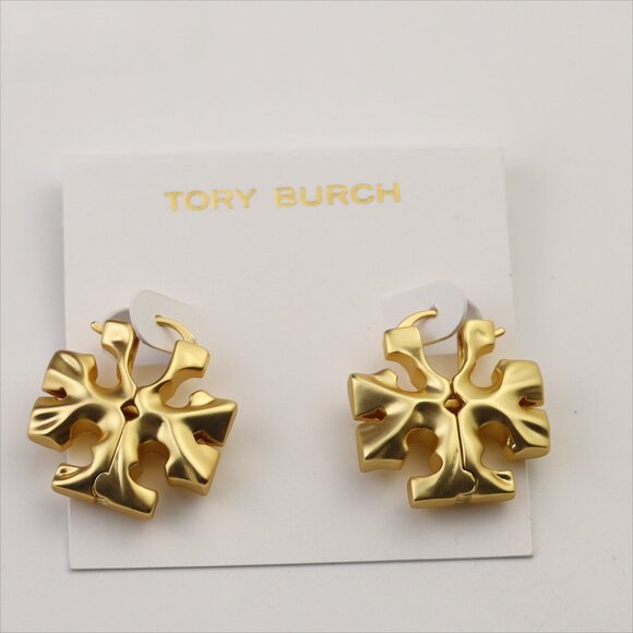 Tory Burch Jewelry - Tory Burch Gold Floral Earrings